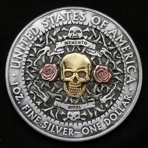 memento mori coin silver